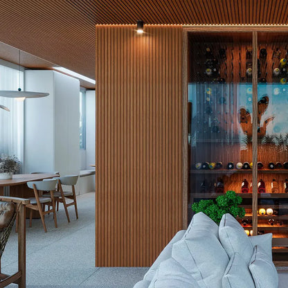 Selbstklebendes EVA-Laminat-Rillenpaneel | Linie Madeto | Mein Sockelleistenbereich