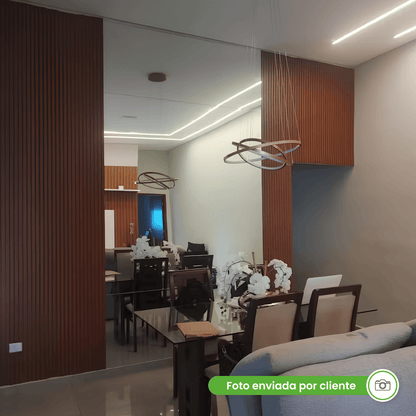 Selbstklebendes EVA-Laminat-Rillenpaneel | Linie Madeto | Mein Sockelleistenbereich