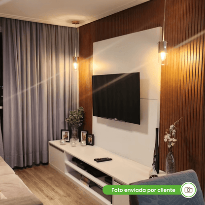 Selbstklebendes EVA-Laminat-Rillenpaneel | Linie Madeto | Mein Sockelleistenbereich