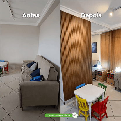 Selbstklebendes EVA-Laminat-Rillenpaneel | Linie Madeto | Mein Sockelleistenbereich